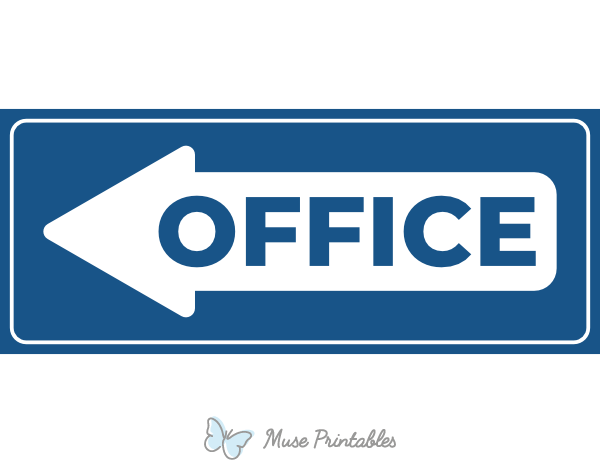 Office Left Arrow Sign