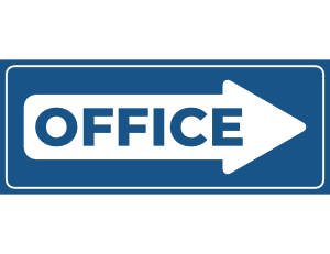 Office Right Arrow Sign