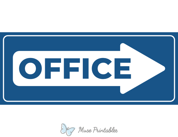 Office Right Arrow Sign