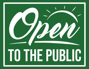 Open to the Public Sign