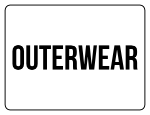 Outerwear Yard Sale Sign