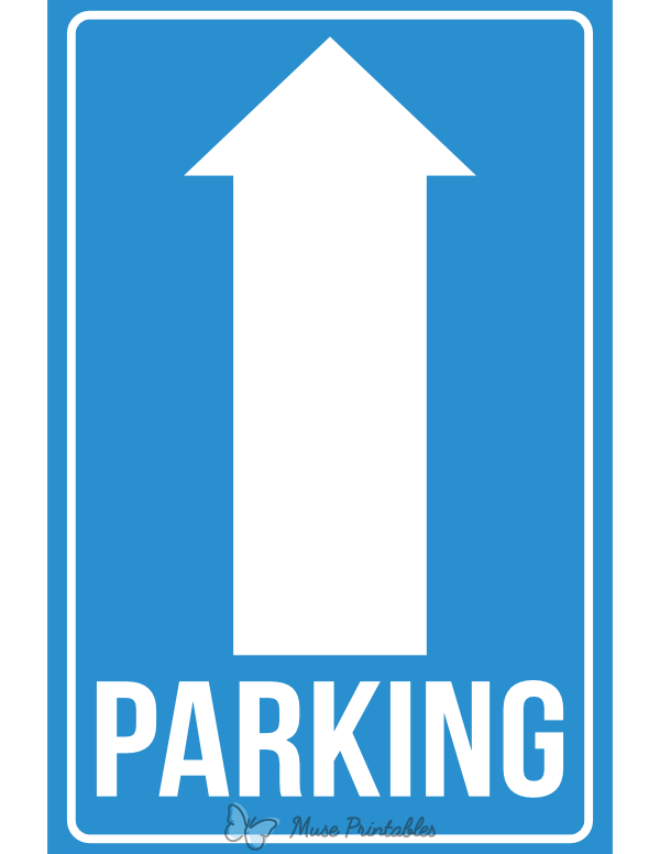 Parking Up Arrow Sign