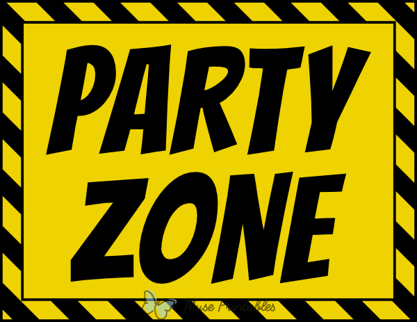 Party Zone Sign