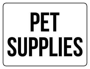 Pet Supplies Yard Sale Sign