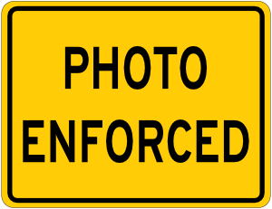 Photo Enforced Sign