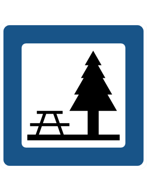 Picnic Area Road Sign