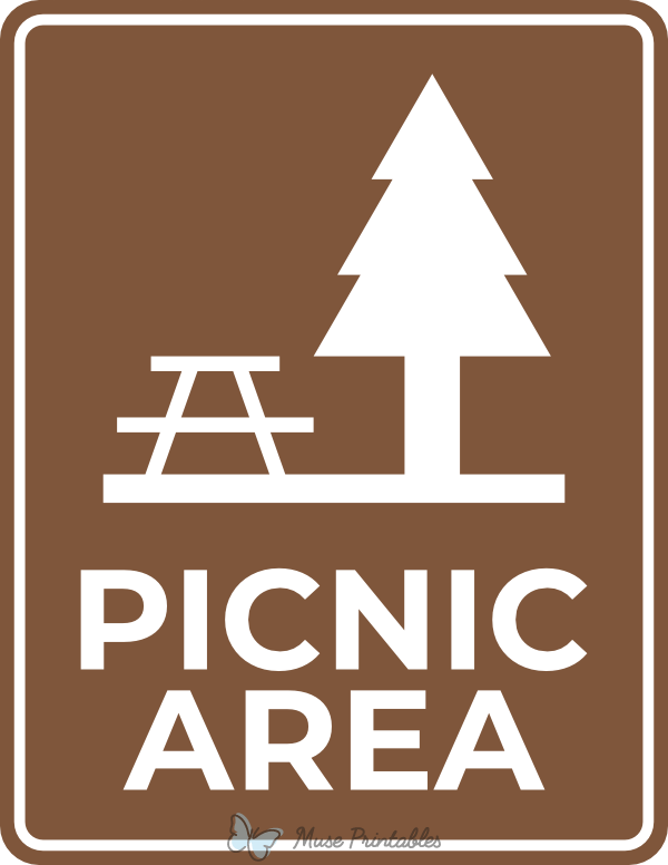 Printable Picnic Area Sign