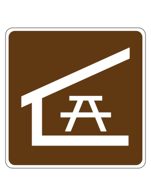 Picnic Shelter Campground Sign