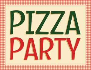 Pizza Party Sign