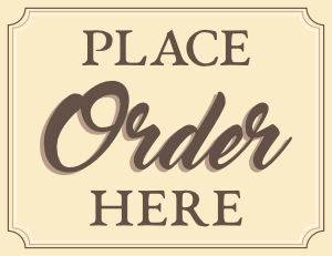 Place Order Here Sign