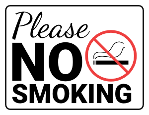 Please No Smoking Sign