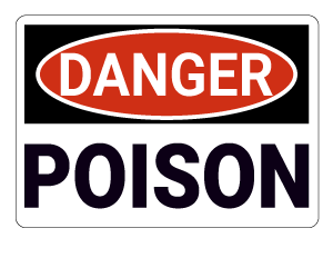 Poison Danger Sign