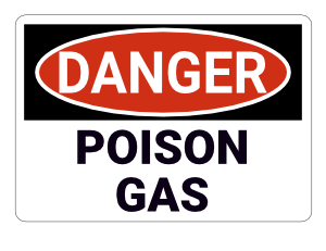 Poison Gas Danger Sign