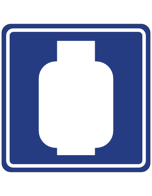 Propane Gas Service Sign