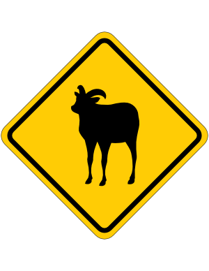 Ram Crossing Sign