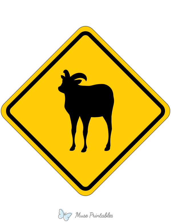 Ram Crossing Sign