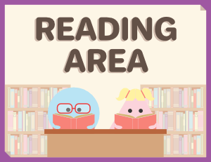 Reading Area Sign