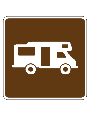 Recreational Vehicle Site Campground Sign
