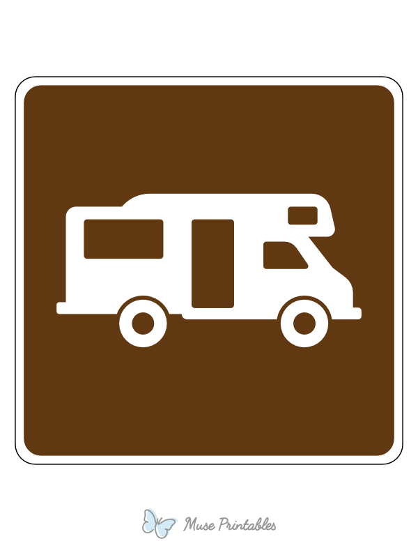 Recreational Vehicle Site Campground Sign
