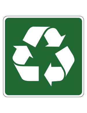 Recycle Campground Sign