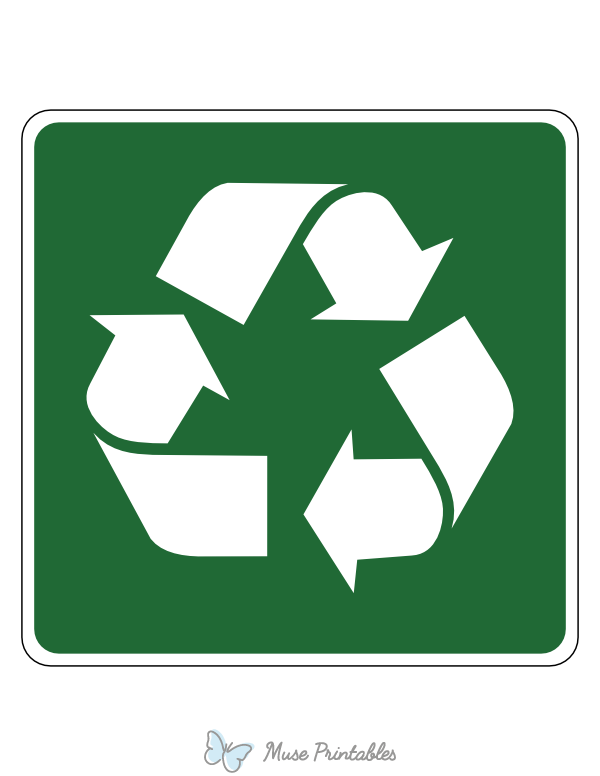Recycle Campground Sign