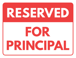 Reserved For Principal Sign