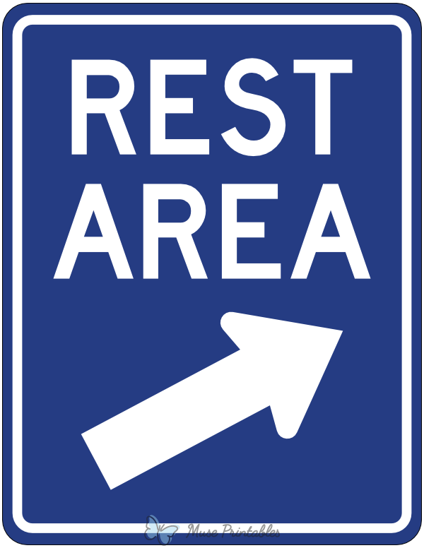Printable Rest Area Sign