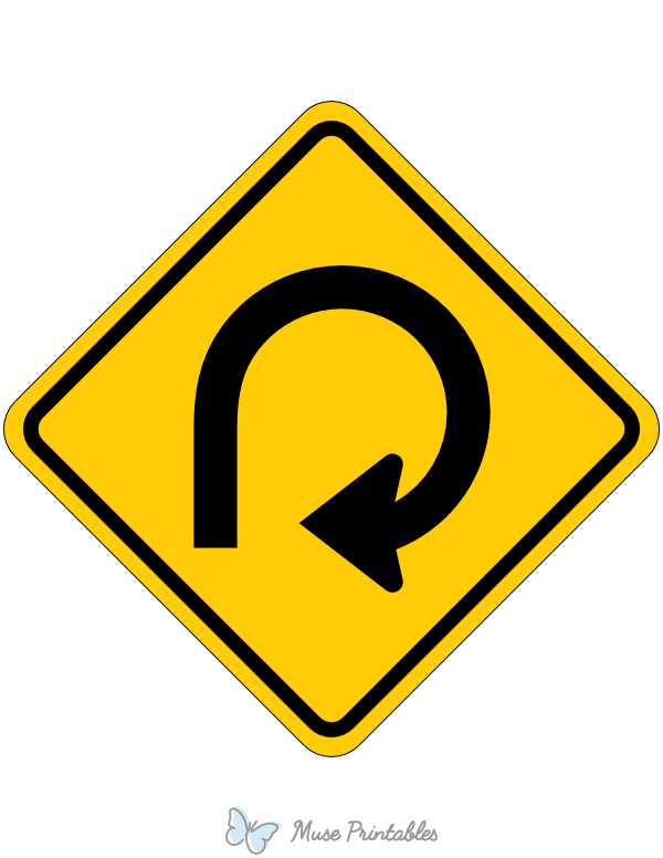 Right 270 Degree Loop Sign