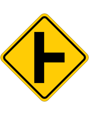Right Side Road Junction Sign