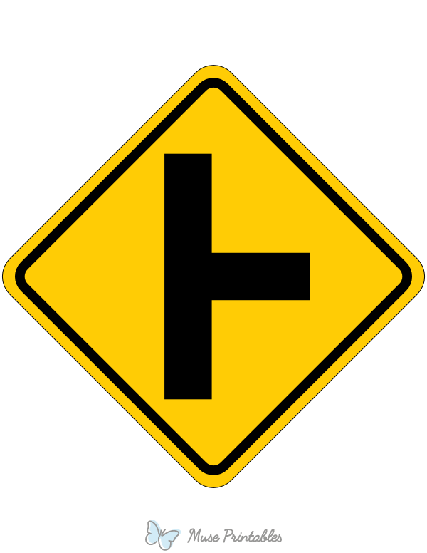 Right Side Road Junction Sign