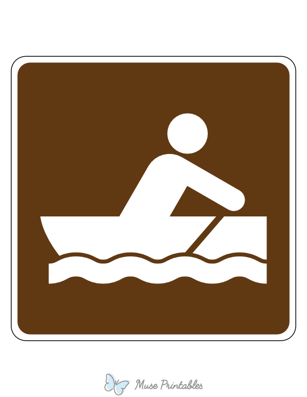 Rowboating Campground Sign