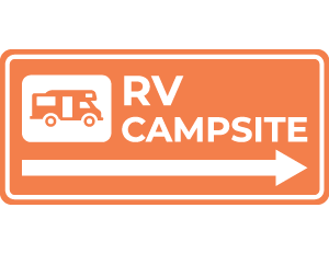 Rv Campsite Right Arrow Sign