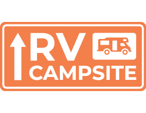 Rv Campsite Up Arrow Sign
