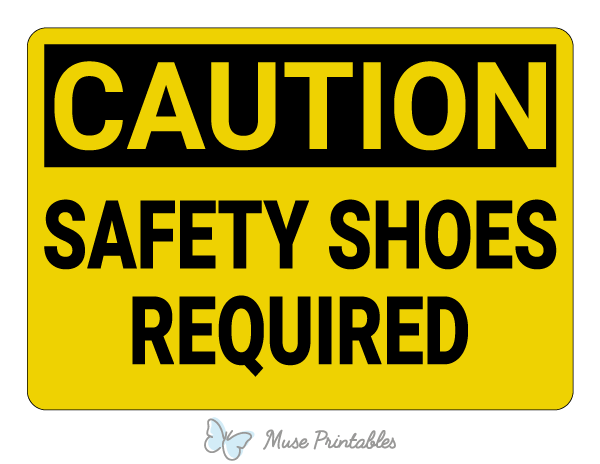 SmartSign Safety Required Sign - Hard Hats, Glasses & Shoes Mandatory | 10x14 Plastic