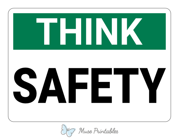Safety Think Sign