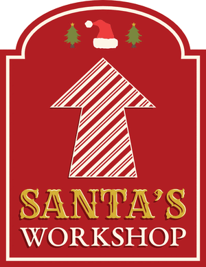 Santas Workshop Up Arrow Sign