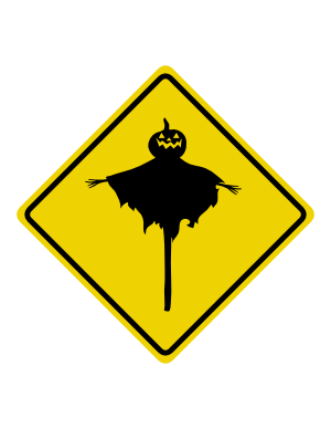 Scarecrow Crossing Sign