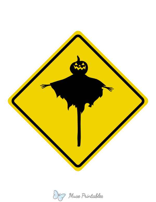 Scarecrow Crossing Sign