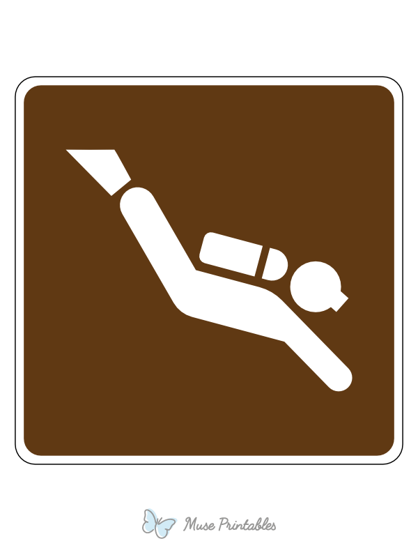 Scuba Diving Campground Sign