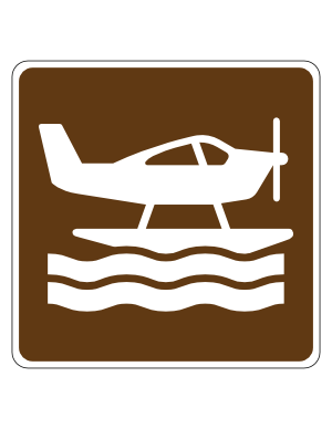 Sea Plane Campground Sign