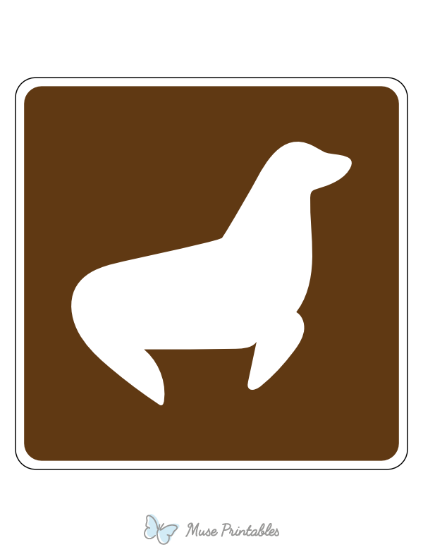 Seal Viewing Campground Sign
