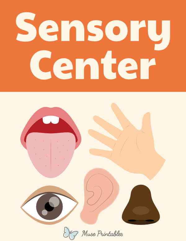 Sensory Classroom Center Sign