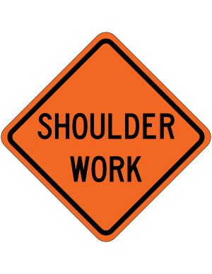 Shoulder Work Sign