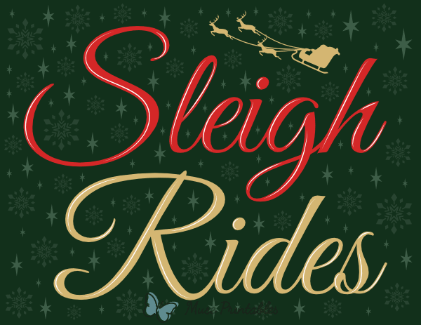 Sleigh Rides Sign