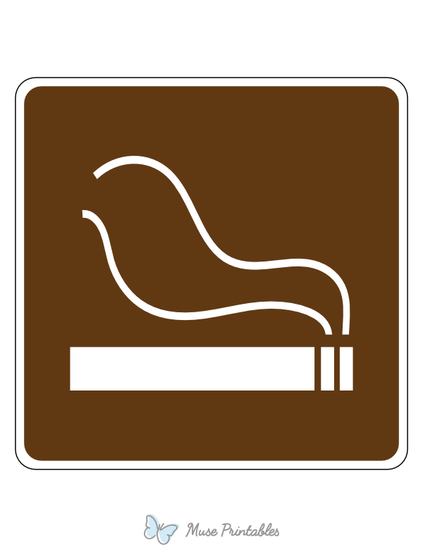 Smoking Campground Sign