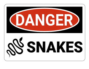 Snakes Danger Sign