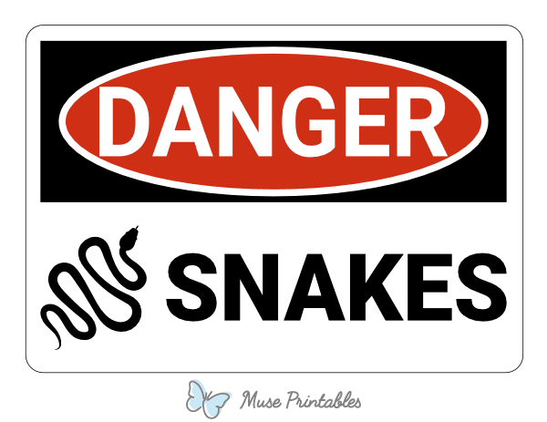 Snakes Danger Sign