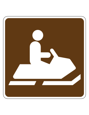 Snowmobiling Campground Sign