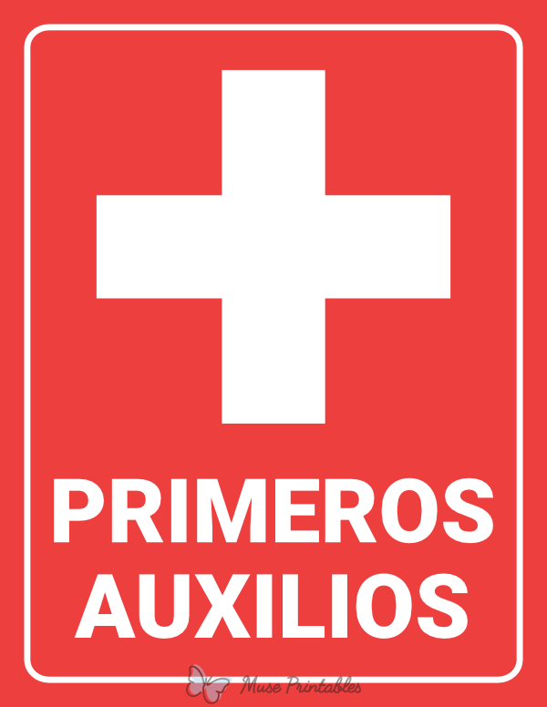 Spanish First Aid Kit Sign