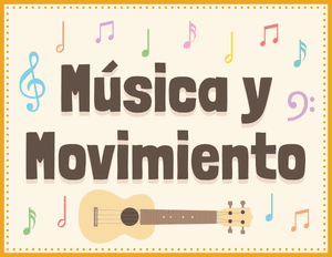 Spanish Music and Movement Classroom Center Sign
